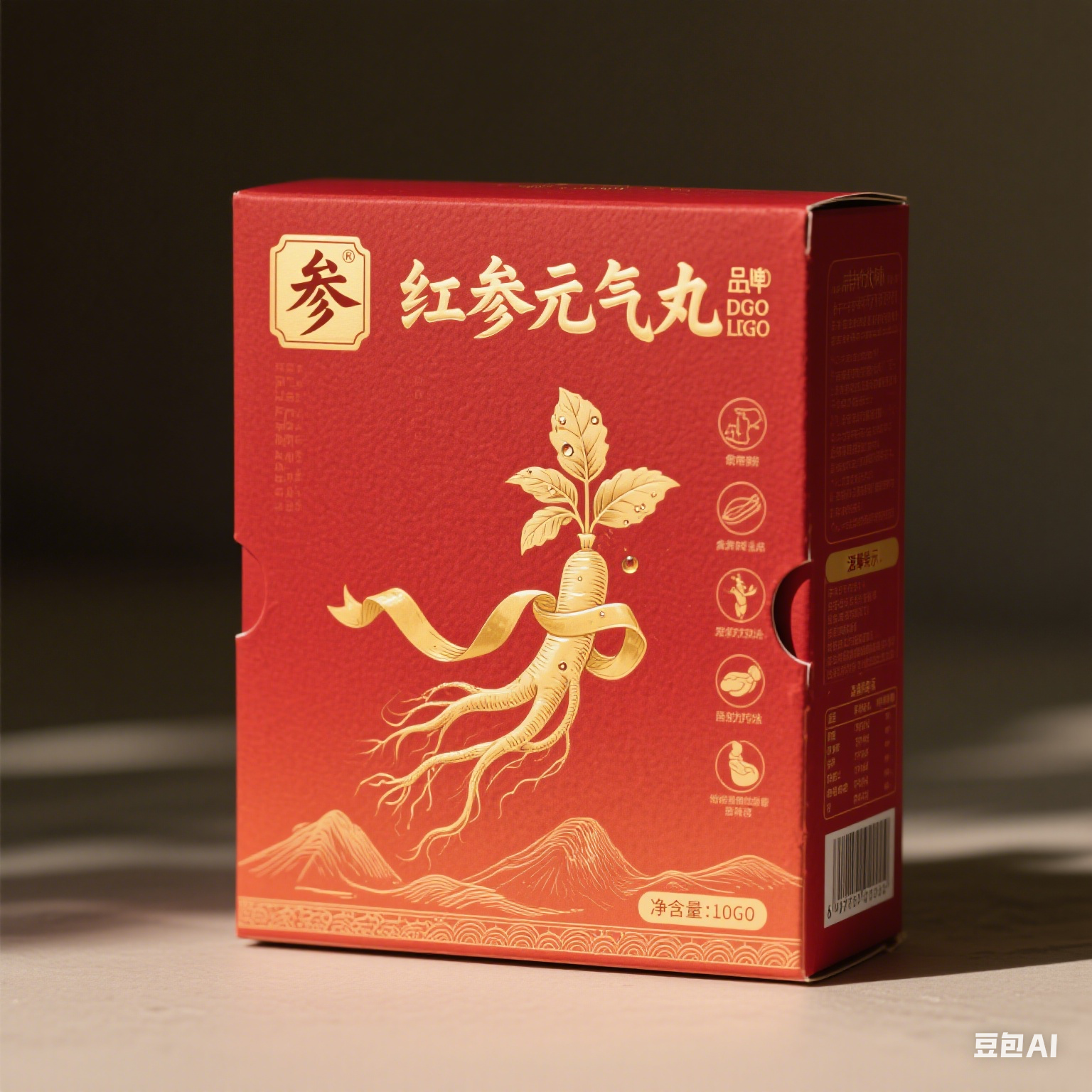 設計紅參元氣丸紙盒包裝.png